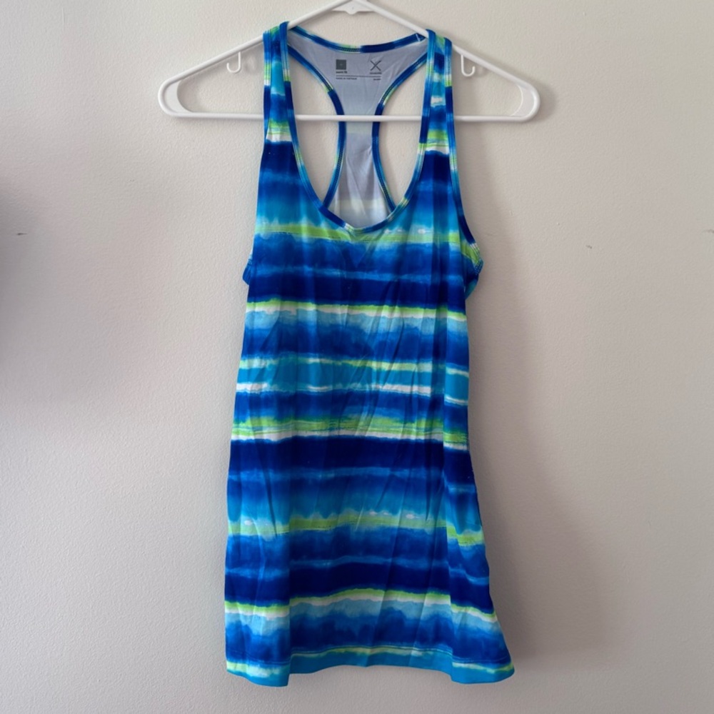 Blue Striped Tank Top